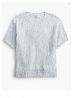 J. Crew Factory Short-sleeve Relaxed Beach Sweater, XL